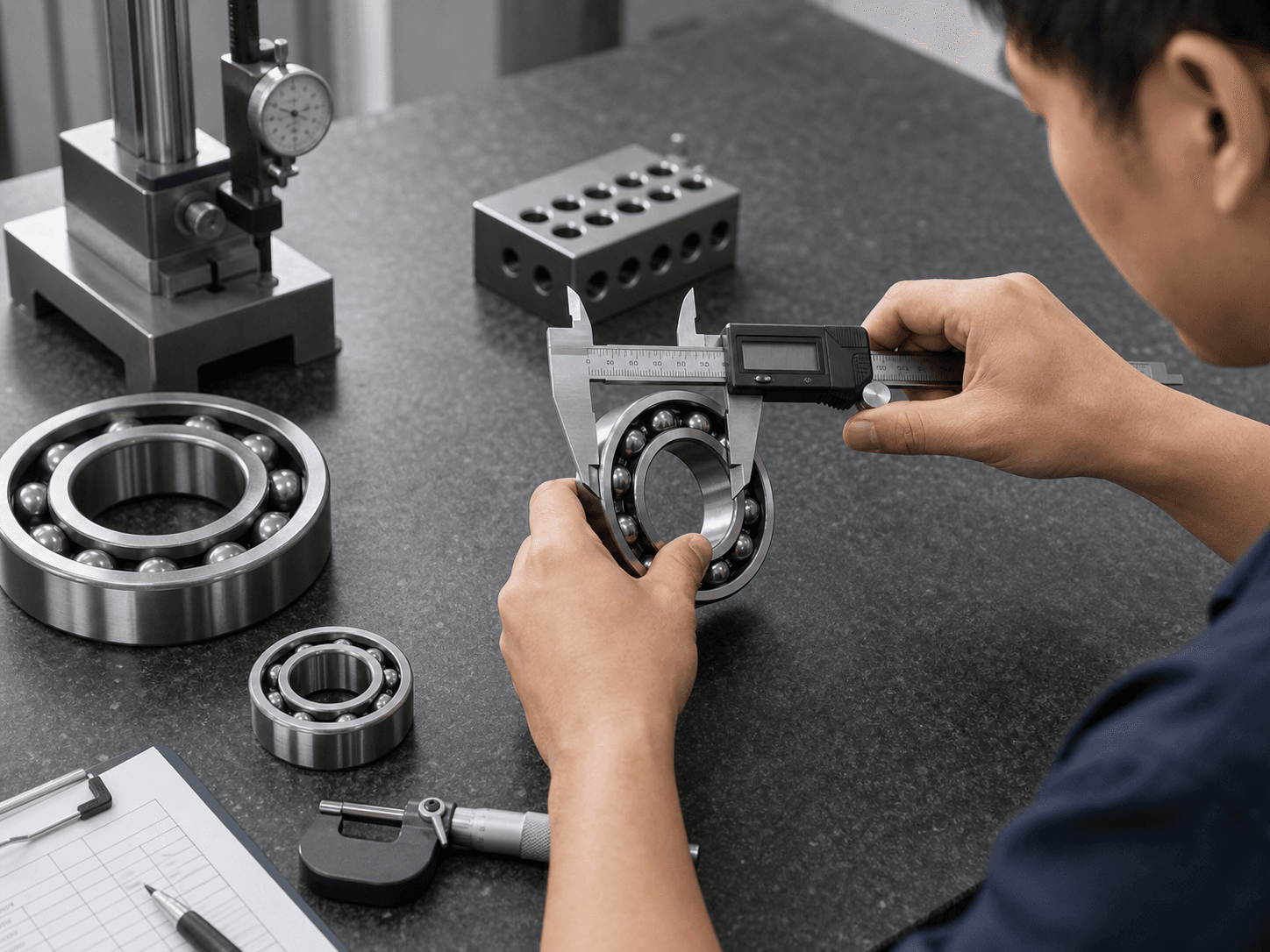 Pre-shipment inspection checklist focuses on clearance, groove and appearance checks